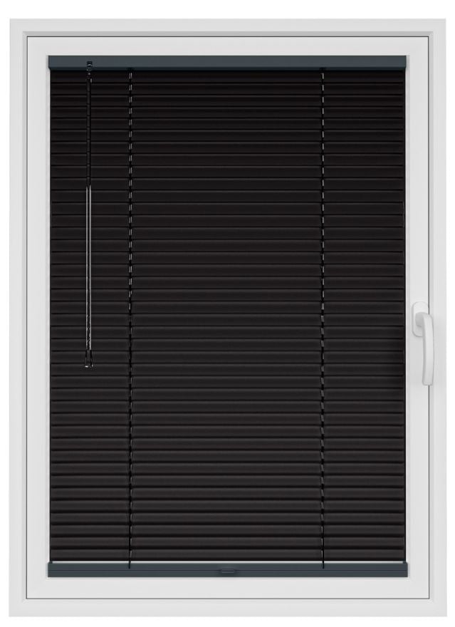 Midnight Black StickFitLite Aluminium Blind