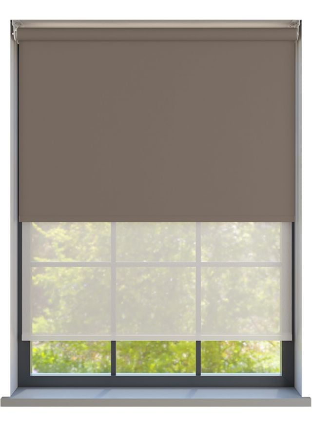 Amor Coffee with Haze Pure Double Roller Blind