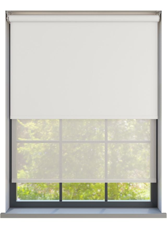 Amor White Lotus with Haze Pure Double Roller Blind