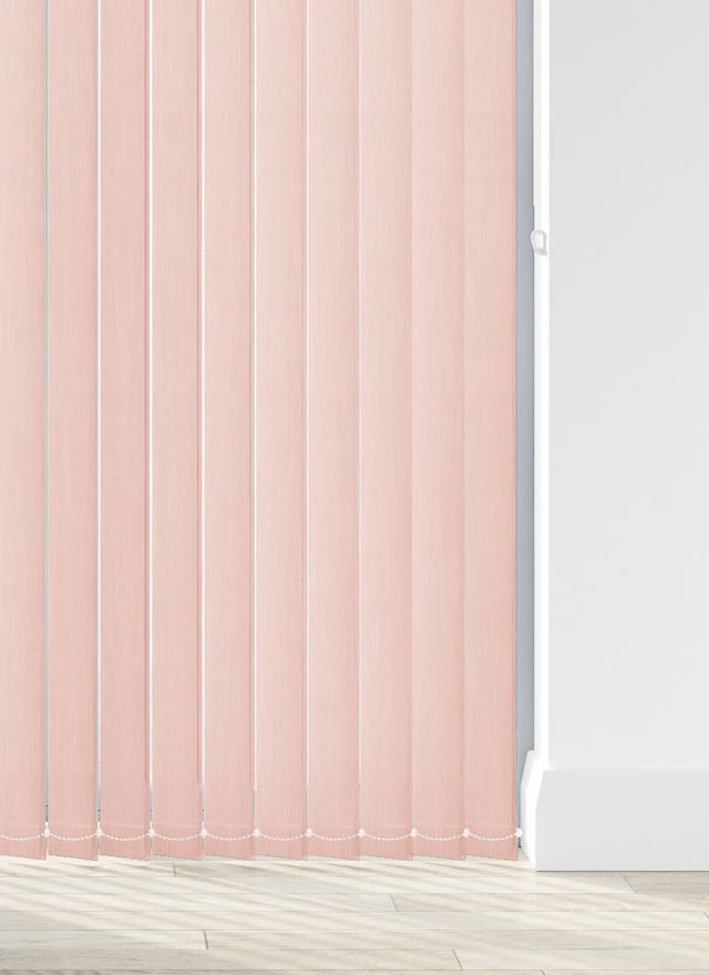 Woven Blush Vertical Blind