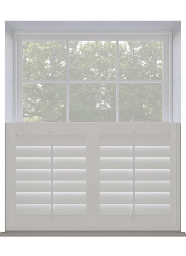 Silk White Cafe Style Shutter
