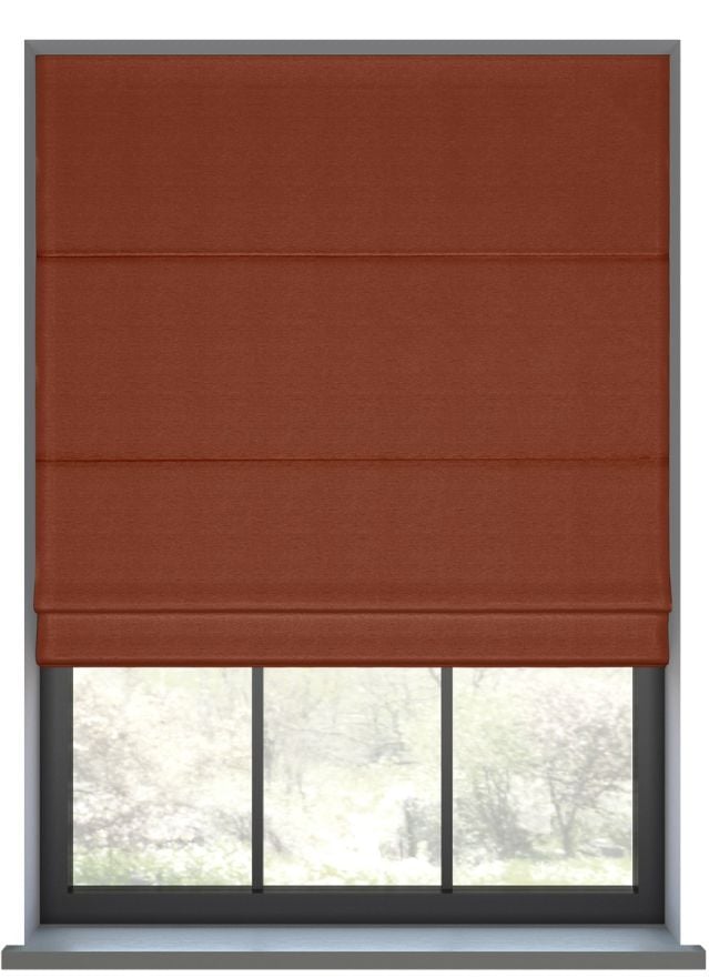 Opulent Faux Silk Vibrant Terracotta