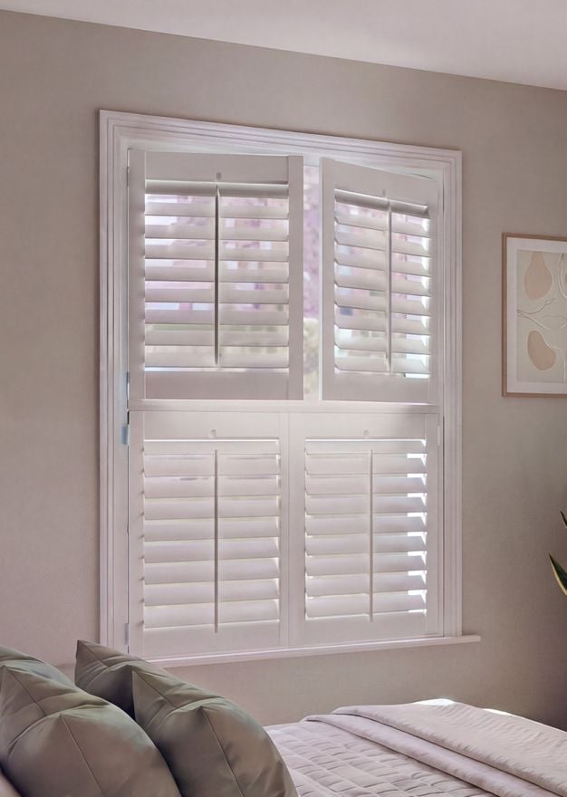 Silk White Tier on Tier Shutter