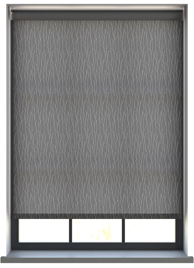 Crown Dark Silver Roller Blind