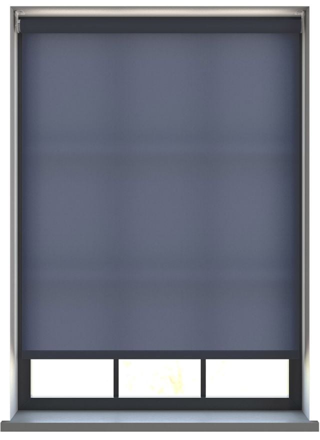 Burst Royal Blue - Electric Roller Blind