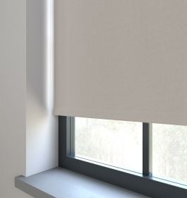 Our Amor Weathered Collar Roller blind in the bedroom window.