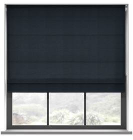 Our Speckle Dragon Scale Roman blind in the kitchen window.