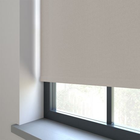 Our Amor Weathered Collar Roller blind in the bedroom window.