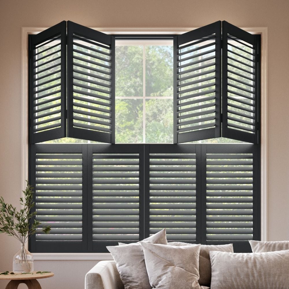 Black Grey Tier on Tier Shutter