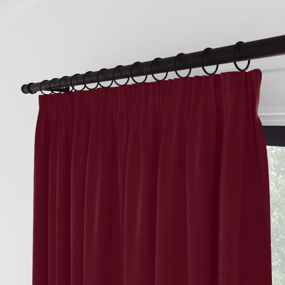 Opulant Faux Silk Mahogany Red