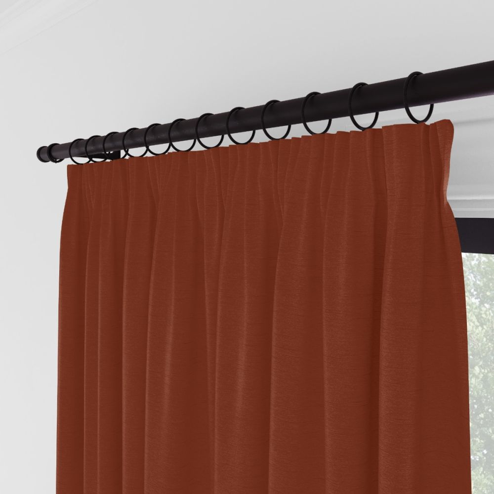 Opulant Faux Silk Vibrant Terracotta