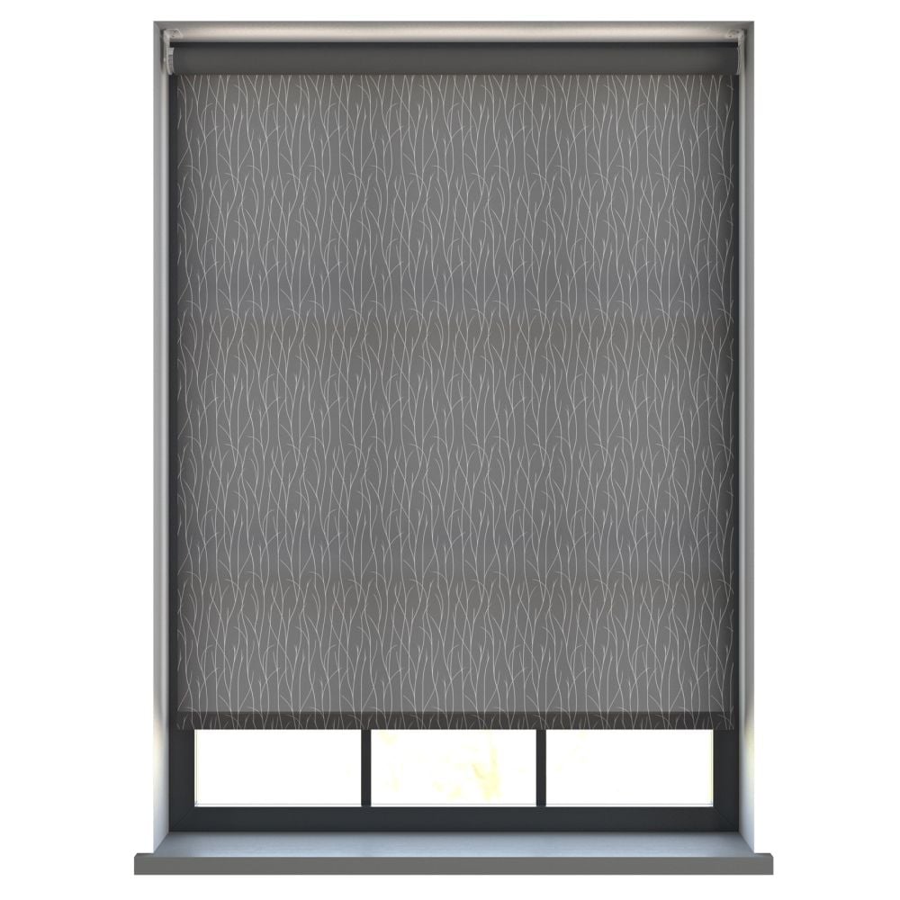 Crown Dark Silver Roller Blind