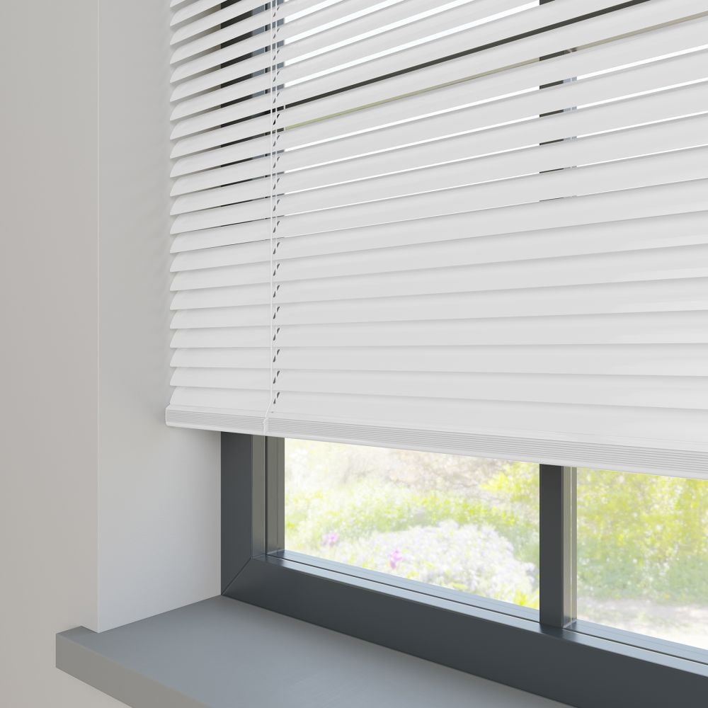 Apex Gloss White Aluminium Venetian