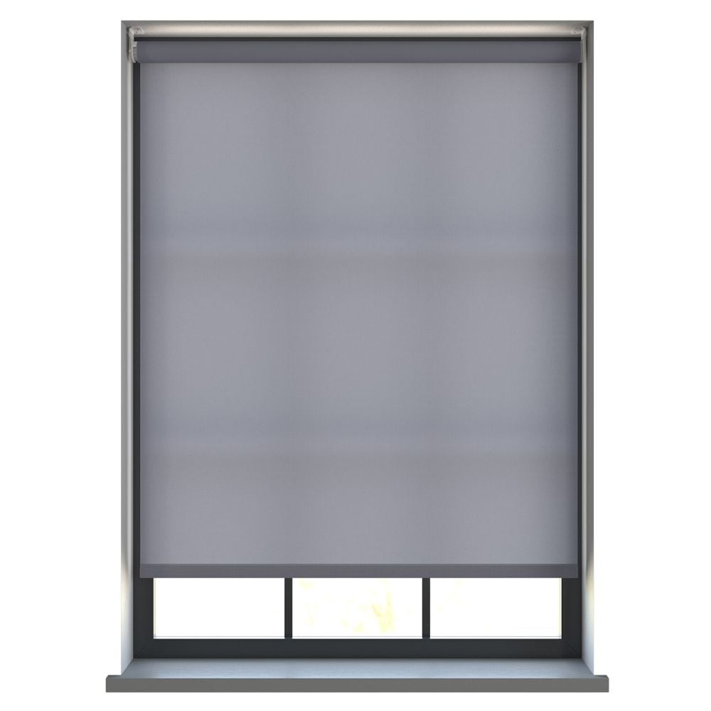 Burst Stormy Grey - Electric Roller Blind