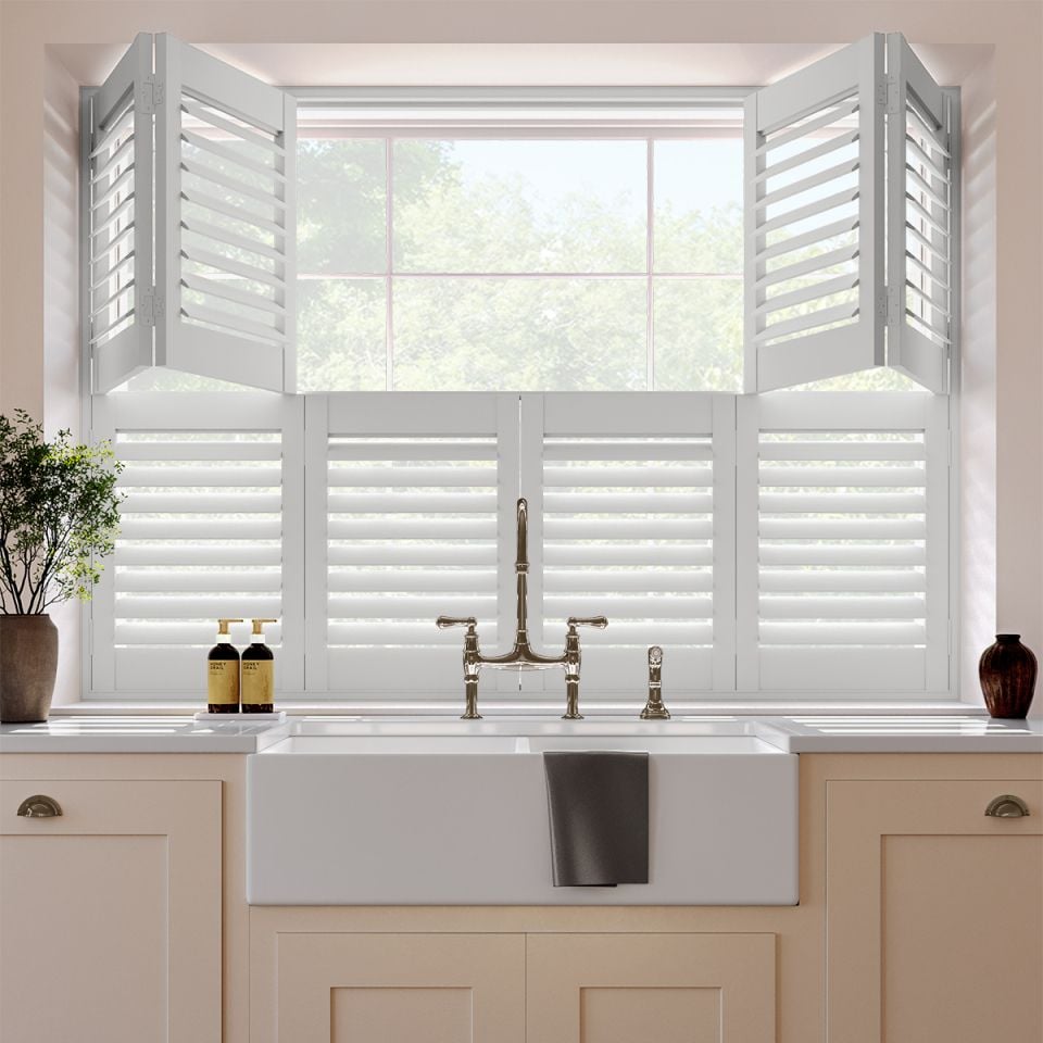 Traffic White Tier on Tier Shutter